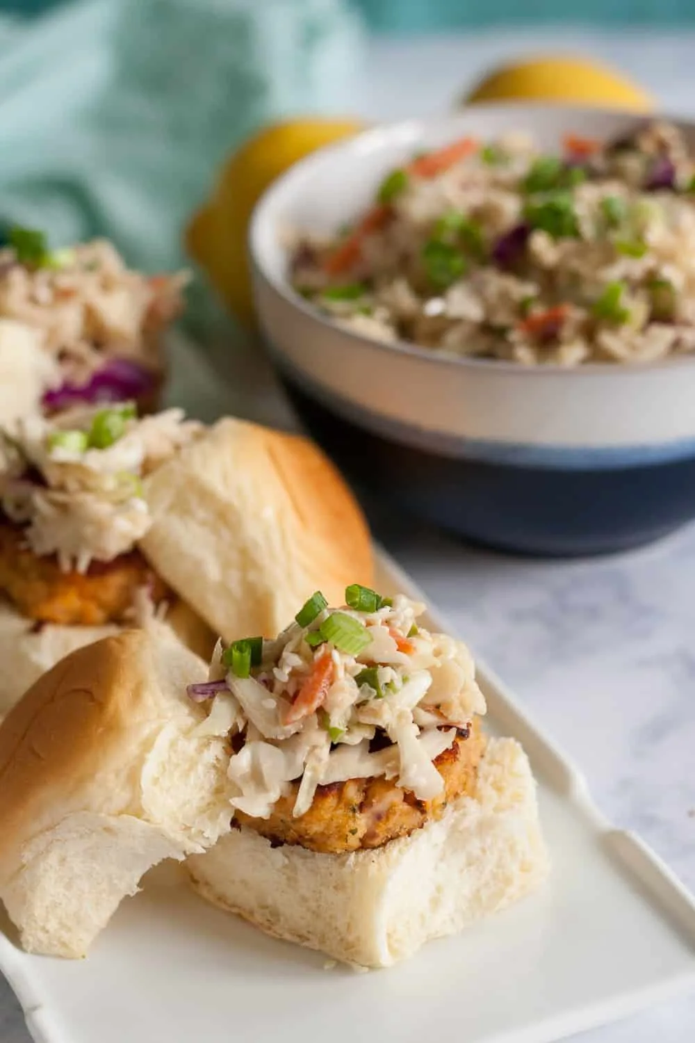 A tasty Earth Day recipe, these Asian tuna sliders are made with sustainable tuna. * Recipe on GoodieGodmother.com