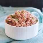 Use as a sandwich spread or topping for crackers or celery. Homemade deviled ham is ready in minutes * GoodieGodmother.com