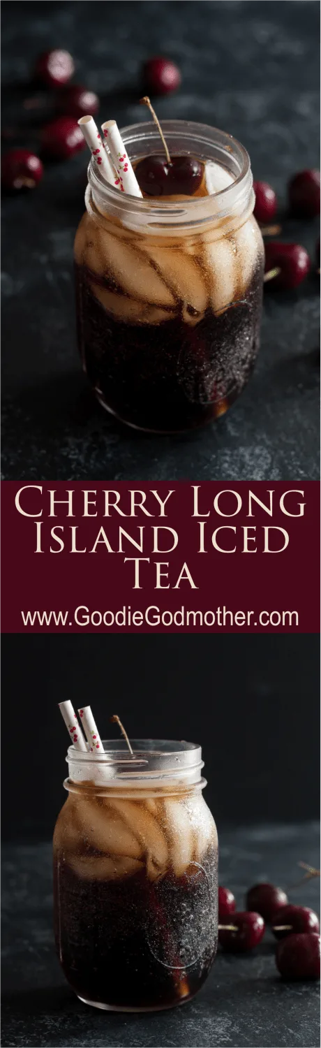 Cherry Long Island Iced Tea is a seasonally inspired twist on the classic Long Island Iced Tea recipe. * Recipe on GoodieGodmother.com