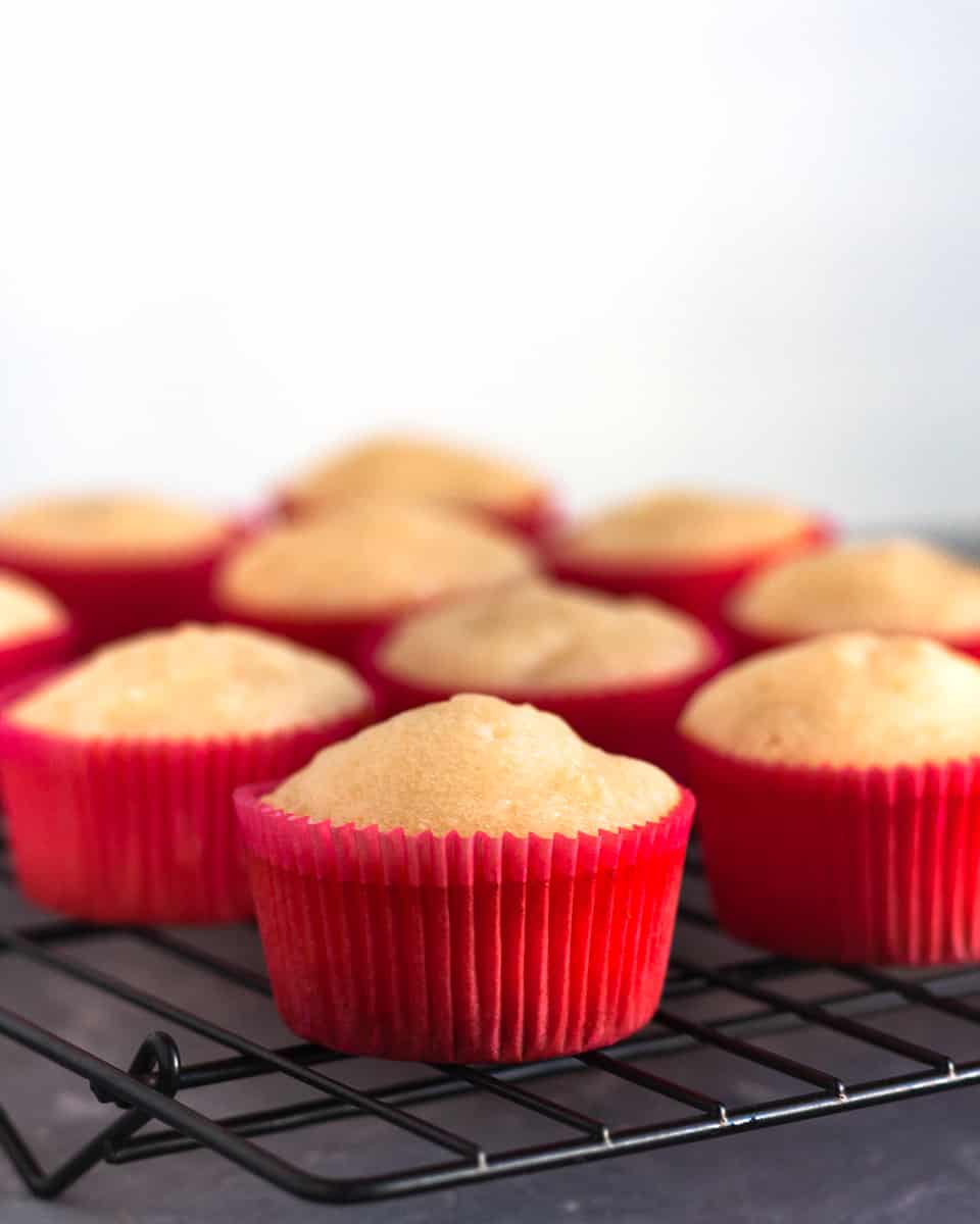 AKA the *original* White Cake Recipe From Scratch - these perfect white cupcakes from scratch rise with a beautiful dome every time. This is a versatile, crowd-pleasing, easy vanilla cupcake recipe.  * Recipe on GoodieGodmother.com