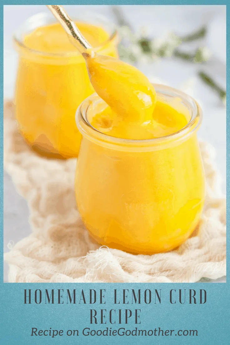 Homemade lemon curd is worth 15 minutes! With a brighter lemon flavor than the store bought kind, this lemon curd recipe is easy, freezes well, and most importantly - tastes fabulous. * Recipe on GoodieGodmother.com #lemoncurd #lemons #teatime