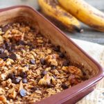 Make this banana bread baked oatmeal recipe with your weekend meal prep and reheat for an easy weekday breakfast. Baked oatmeal also works as a more nutritious sweet main dish for weekend brunch! * GoodieGodmother.com