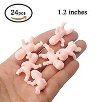 King Cake Babies Mini Plastic Babies for Baby Shower Ice Cube Game/Party Favor King Cake 24PCS (White)