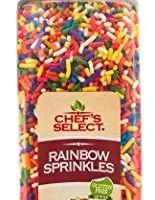Chefs Select Decorative Rainbow Sprinkles Jimmies 14oz | Value Size | Gluten Free Certified