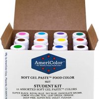 Food Coloring AmeriColor Student Kit, 12 .75 Ounce Bottles Soft Gel Paste Colors