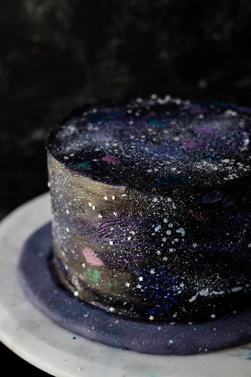 space themed party cake tutorial