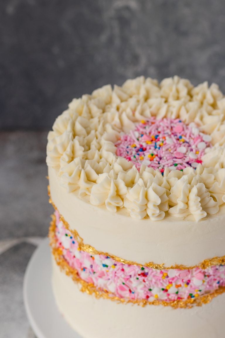 Moist Vanilla Cake Recipe From Scratch - Goodie Godmother