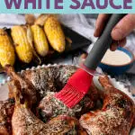 Add Southern kick to your barbecue chicken with this Alabama White Sauce recipe! This recipe is tangy, easy to make, and uses no corn syrup. * Recipe on GoodieGodmother.com #foodideas #bbq #barbecue #chicken #chickenrecipes #whitesauce #southernfood #grilling #bbqsauce #howtomake