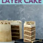 Thrill a coffee lover with this Vietnamese coffee layer cake. Inspired by the flavors of a Vietnamese coffee - espresso and condensed milk. * GoodieGodmother.com #recipeideas #dessertrecipes #layercakes #foodideas