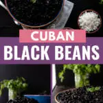 Served as a soup or over rice, Cuban black beans make a delicious, nutritious, and budget friendly addition to the menu! This easy black beans recipe includes instructions for cooking on the stove top and making black beans in the Instant Pot. Serve as either a main dish, or a filling side dish recipe. #cubanfood #dinnerideas #sidedish #maindish #instantpot #easyrecipes #beans #comfortfood #howtomake