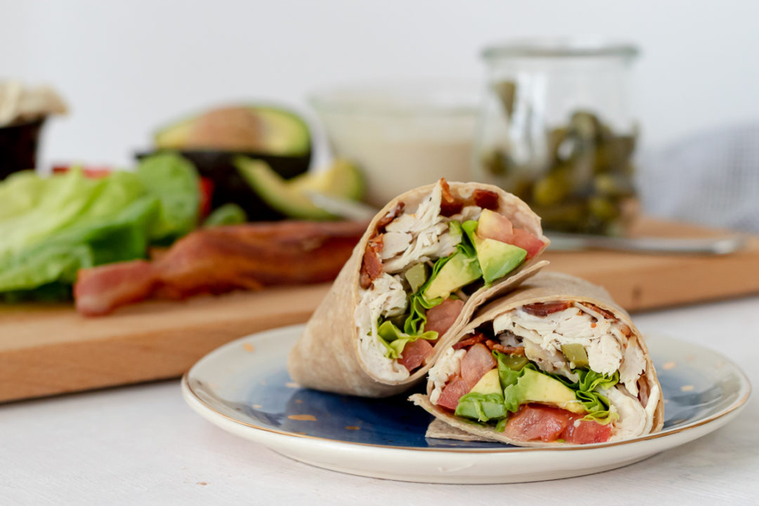 Horseradish Turkey BLT Wrap {leftover recipe} - Goodie Godmother