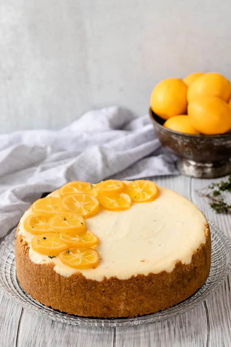Meyer Lemon Cheesecake - Goodie Godmother