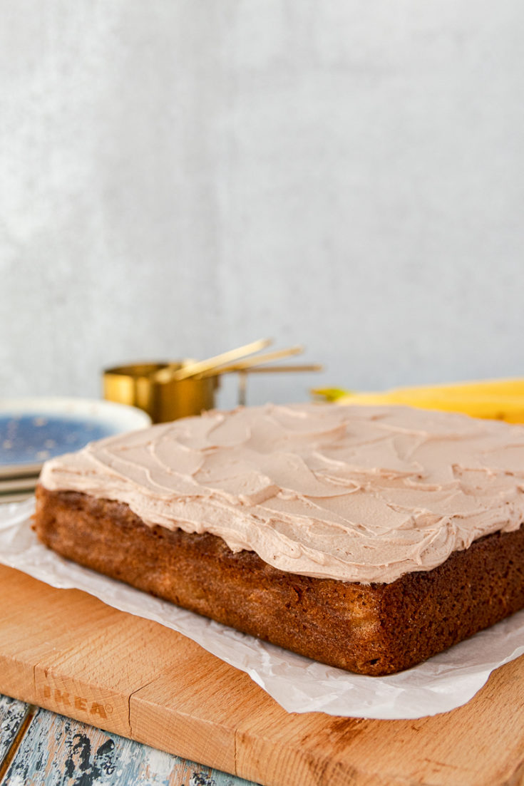Banana Cake with Nutella Frosting – Mother Thyme