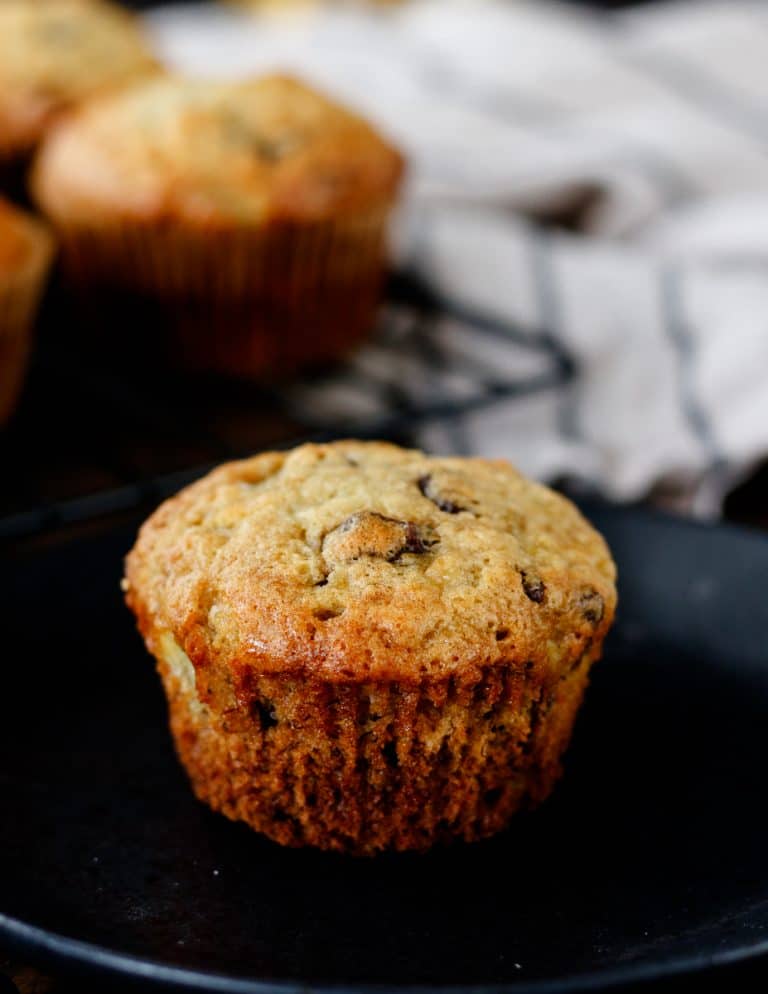 Granny's Banana Muffins {One Bowl Muffin Recipe} - Goodie Godmother