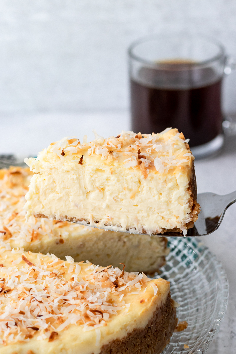 Toasted Coconut Cheesecake - Goodie Godmother
