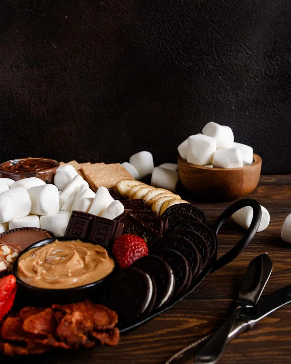 easy smores night snack table