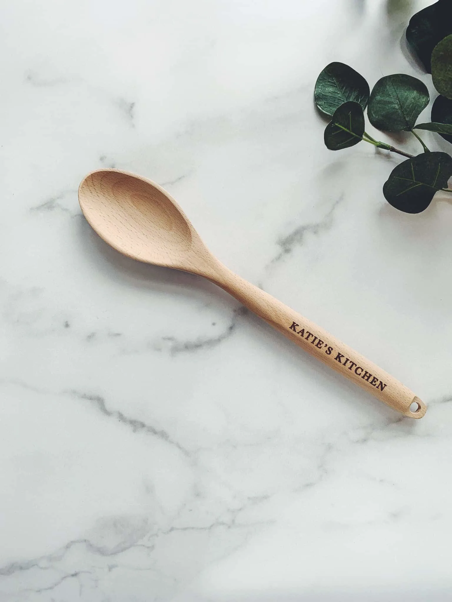 Custom engraved wooden spoon by Gracious Leigh 
