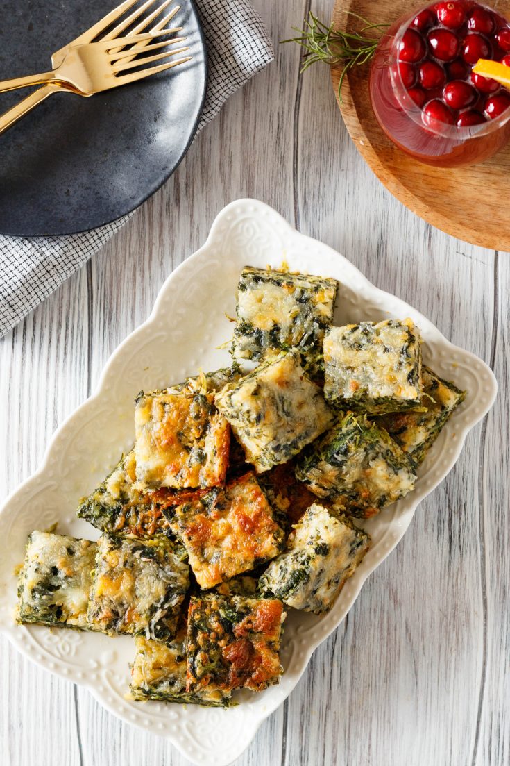 Spinach Squares {Classic Appetizer Recipe} - Goodie Godmother