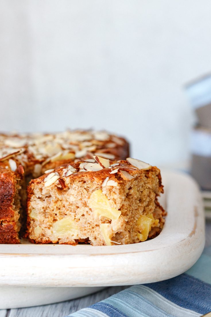 Pineapple Coffee Cake {Healthy Coffee Cake} Goodie Godmother
