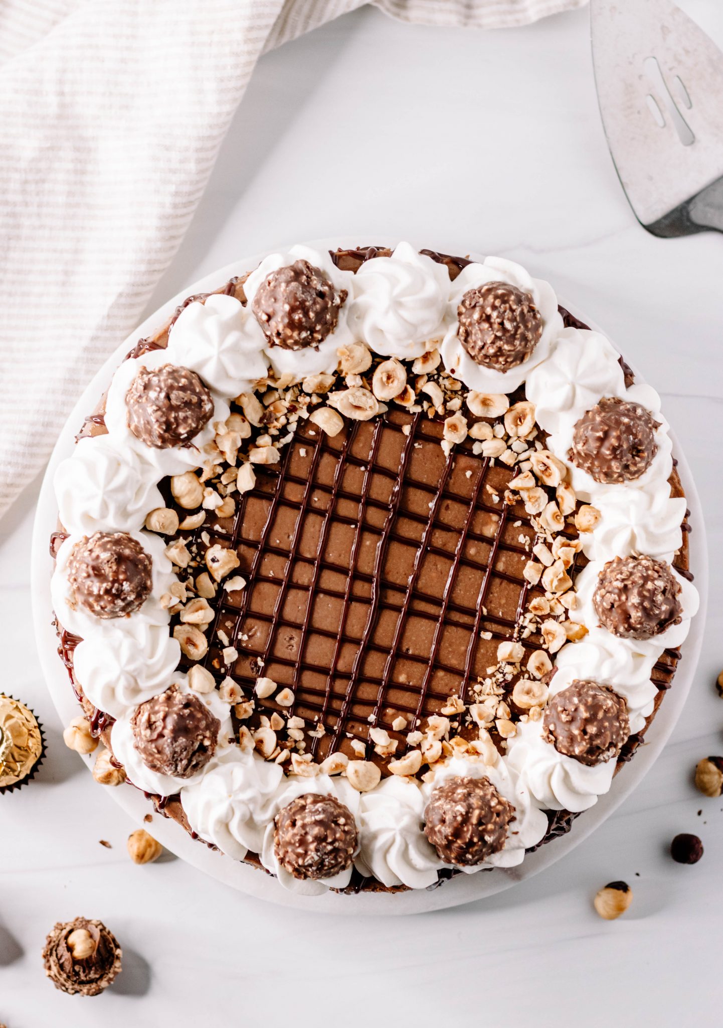 Chocolate Hazelnut Cheesecake - Goodie Godmother