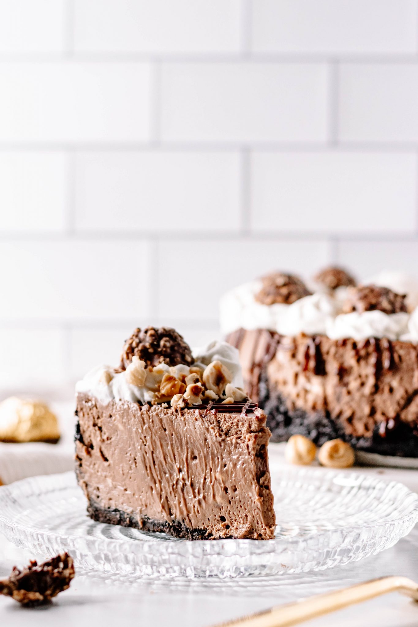 Chocolate Hazelnut Cheesecake - Goodie Godmother