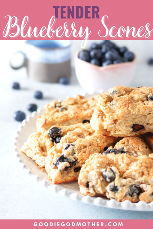 Blueberry Scone Recipe - Tender and Fluffy! - Goodie Godmother