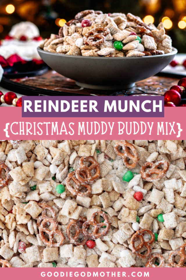Christmas Puppy Chow Recipe {Reindeer Munch} - Goodie Godmother