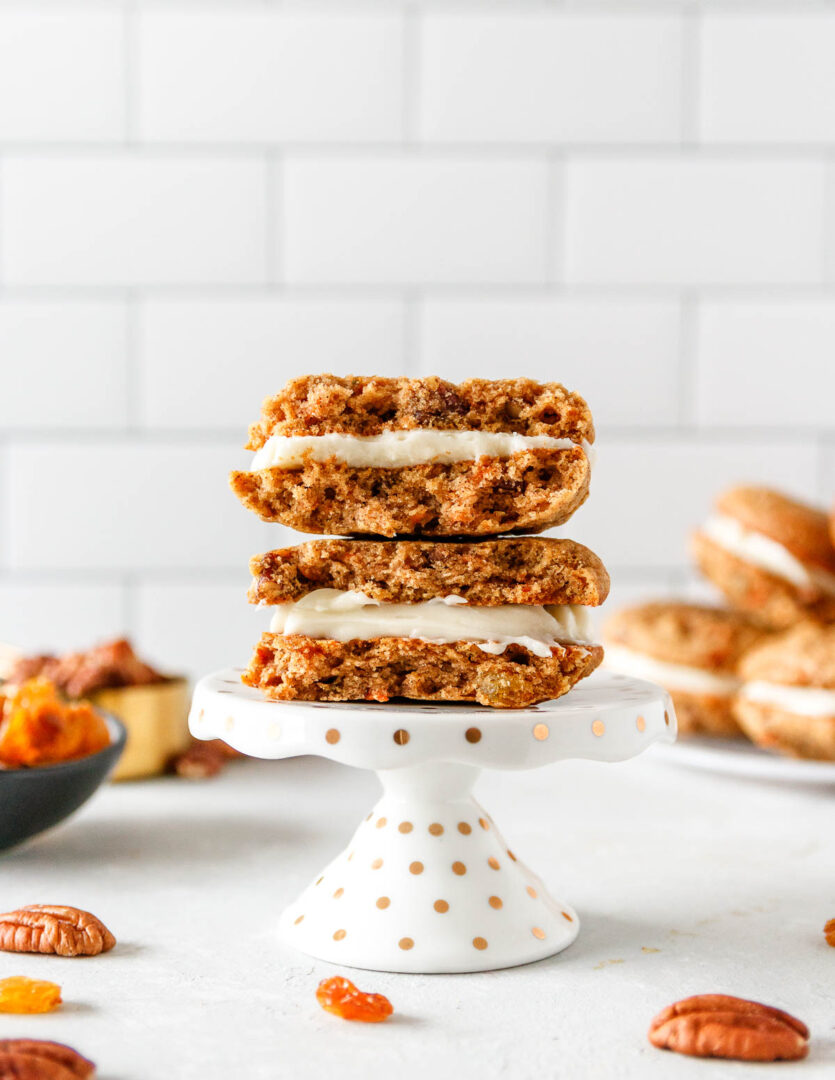 Carrot Cake Sandwich Cookies