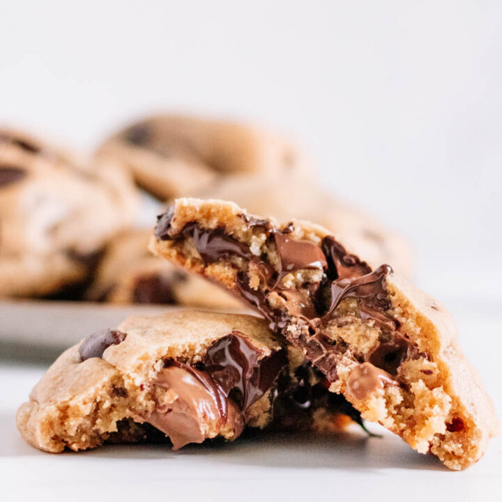Stuffed Peanut Butter Cup Chocolate Chip Cookies